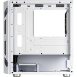 Silverstone fara h1m pro midi tower behuizing (wit | 3x usb-a | rgb | window)