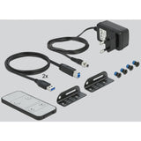Delock displayport 1.4 + usb 3.0 en audio kvm-switch