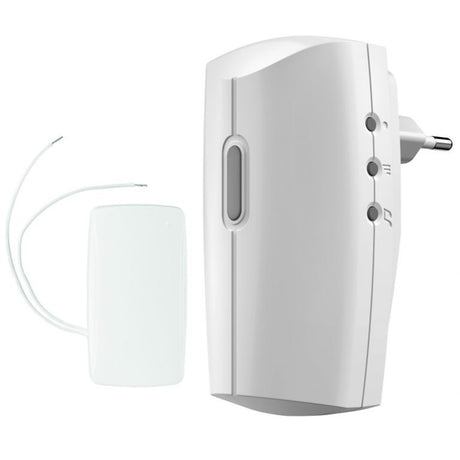 Klikaanklikuit acdb-8000bc plug-in draadloze deurbelset met zender (wit)