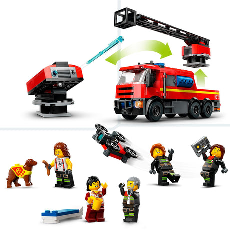 Lego city brandweerkazerne en brandweerauto - 60414