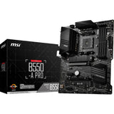 Msi b550-a pro socket am4 moederbord (zwart, raid, gb-lan, sound, atx)