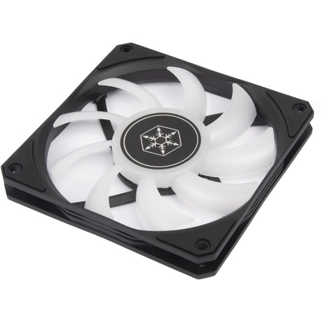 Silverstone air slimmer 120 argb case fan (zwart, 120 x 120 x 15 mm, pwm)