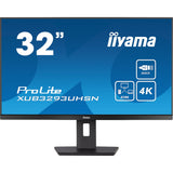 Iiyama prolite xub3293uhsn-b5 31.5 4k uhd monitor (zwart, hdmi, displayport, 2x usb-a, usb-c, rj-45)