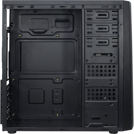 Inter-tech b-42 rgb midi tower behuizing (zwart | 3x usb-a | rgb | window)