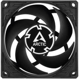 Arctic p8 pwm pst case fan (zwart, 80 x 80 x 25 mm)