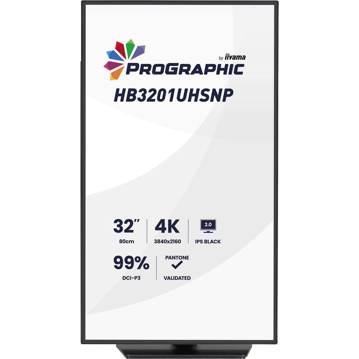 Iiyama prographic hb3201uhsnp-b1 31.5 4k uhd monitor (zwart (mat), hdmi, displayport, usb-c, audio)