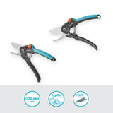 Gardena snoeischaar premiumcut voor vers hout met bypass-snede (grijs turquoise, 22 mm snoeidiameter)