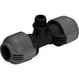 Gardena t-stuk 25 mm x 1 2 buitendraad verbinding (zwart grijs, 2786-20)