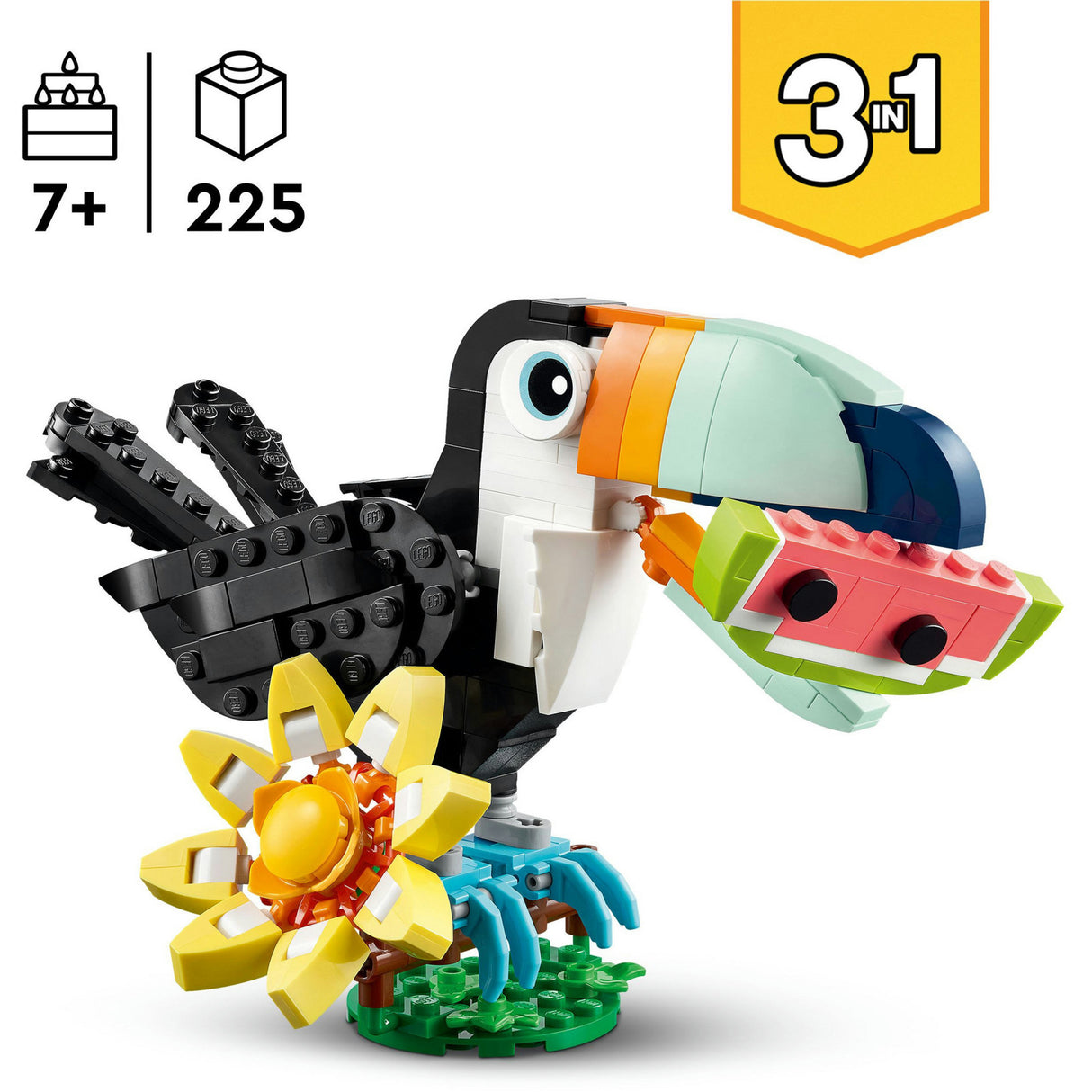 Lego ® creator 3in1 wilde dieren: tropische toekan - 31173