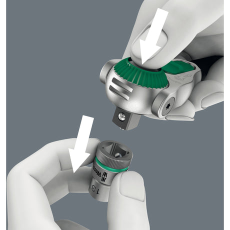 Wera 8000 a sb zyklop speed ratel met 1 4 -aandrijving (05073260001)
