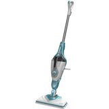 Black+decker bhsm1610dsm 1600w steam-mop met steamitt, deltavoet en 15 accessoires stoomreiniger (wit blauwgrijs)