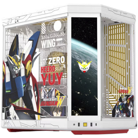 Hyte y70 touch infinite gundam wing midi tower behuizing (2x usb-a | 1x usb-c | tempered glass)