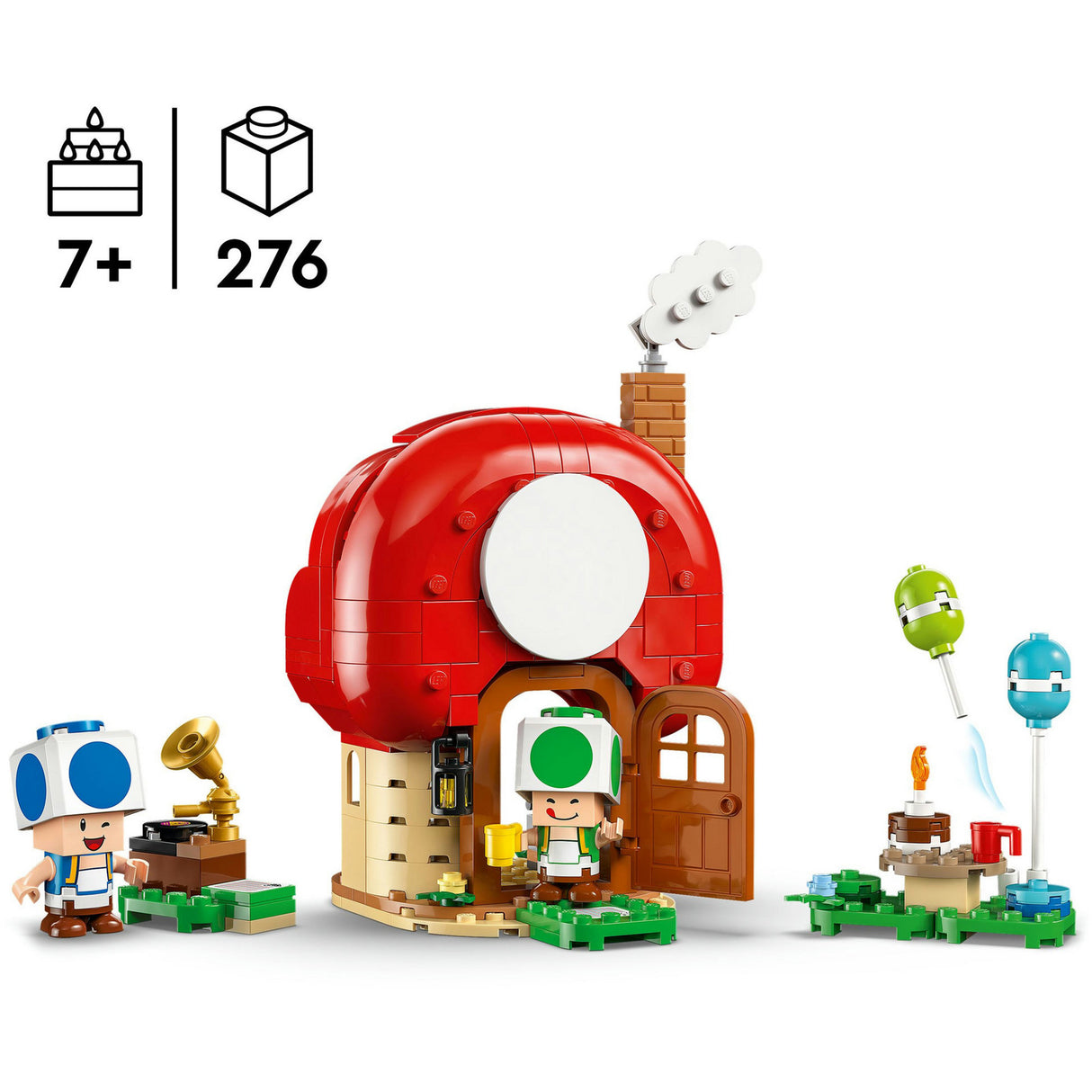 Lego ® super mario™ toads huisfeestje, speelgoed - 72041