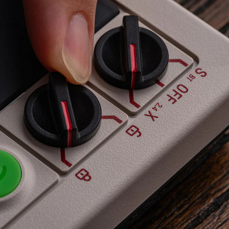 8bitdo arcade controller (grijs rood, 2.4 ghz bluetooth usb, nintendo switch 1 + 2, pc)