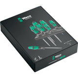 Wera 367 7 torx hf-schroevendraaierset kraftform plus + rek (zwart groen, 7-delig)