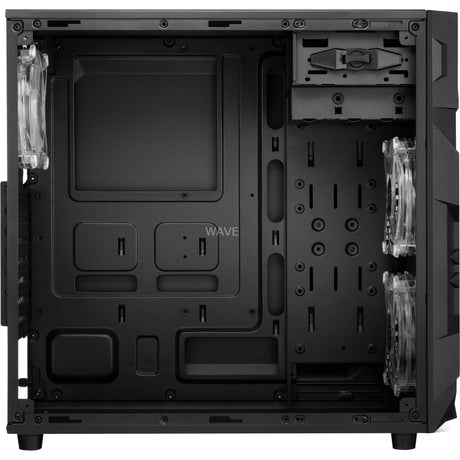 Sharkoon vg7-w rgb midi tower behuizing (zwart | 2x usb-a | rgb | window)