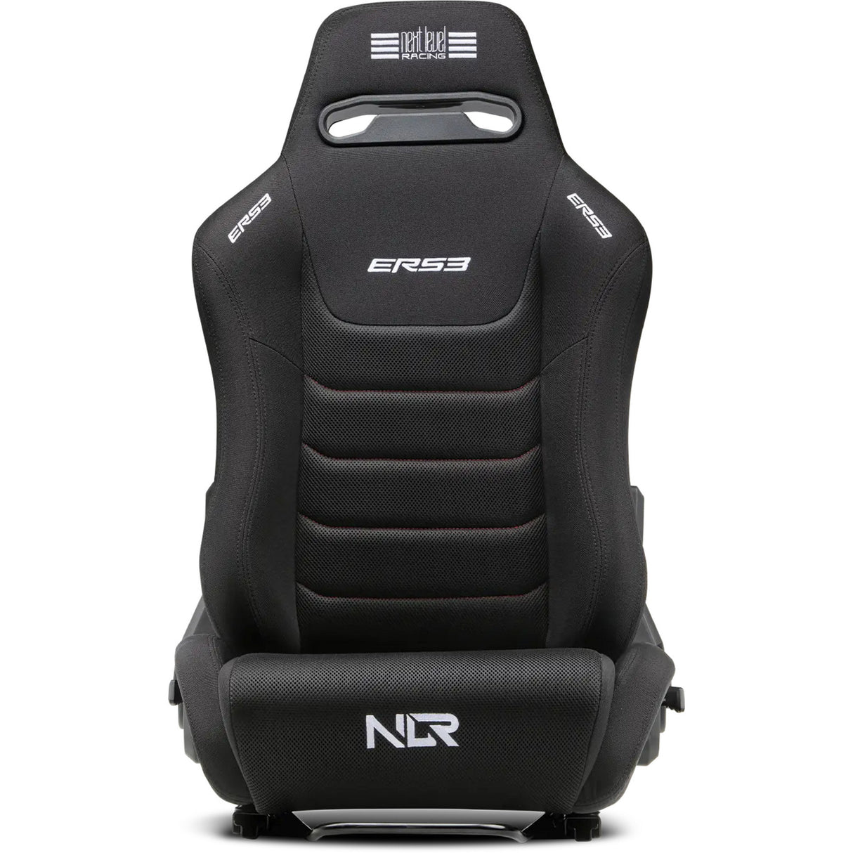 Next level racing ers3 elite reclining seat - fabric simaero mesh edition racestoel (zwart)