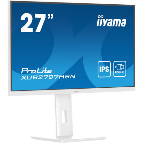 Iiyama prolite xub2797hsn-w2 27 monitor (wit, hdmi, displayport, 2x usb-a, 3x usb-c, rj-45)