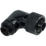 Alphacool 16 10 compression fitting 90° draaibaar g1 4 verbinding (zwart)