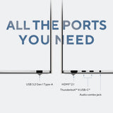 Asus zenbook s14 ux5406sa-qj544w 14 copilot+ laptop (donkergrijs | core ultra 7 258v | intel arc graphics 140v | 32 gb | 1 tb ssd)