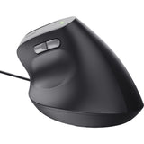 Trust bayo ii bedrade ergonomische muis (zwart, 800 dpi - 2400 dpi)