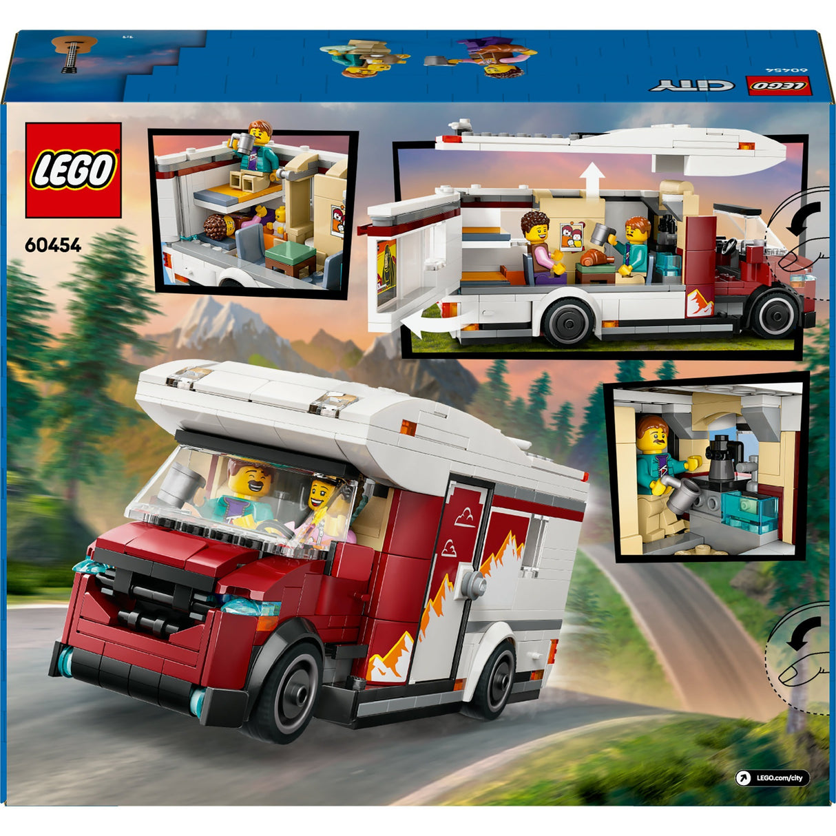 Lego city avontuurlijke camper voertuigset - 60454