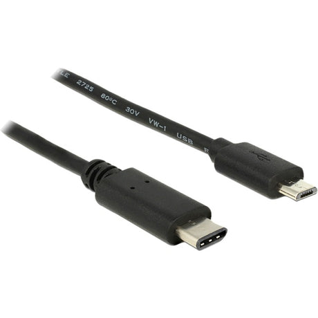 Delock usb-c 2.0 naar usb micro-b kabel (zwart, 1 meter)