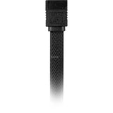 Sharkoon sata iii 90° sleeve kabel (zwart, 0,3 meter)