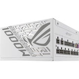 Asus rog strix platinum white edition modulaire 1000 watt voeding (wit, 1x 12v-2x6, 4x pcie)