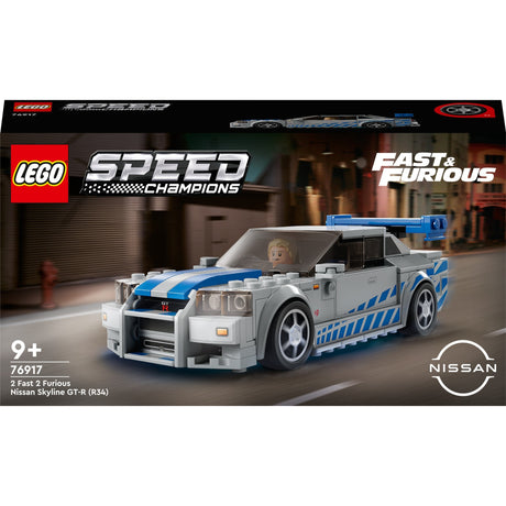 Lego speed champions - 2 fast 2 furious nissan skyline gt-r (r34) constructiespeelgoed (76917)
