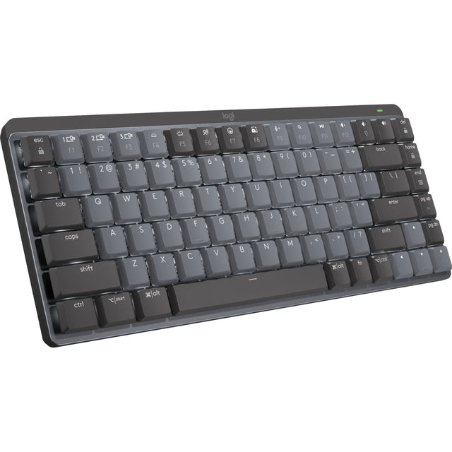 Logitech mx mechanical mini toetsenbord (zwart, us-international lay-out (qwerty), gl tactile, 80% (tkl), bluetooth)