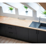 Brennenstuhl ®estilo hoekaansluitdoosstrook met usb laadfunctie 6-weg 4x beschermende contactdozen 2x euro zilver wit