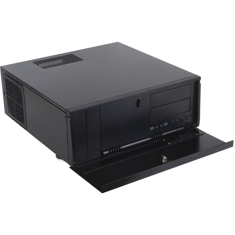 Silverstone grandia gd07b htpc behuizing (zwart | 2x usb-a)