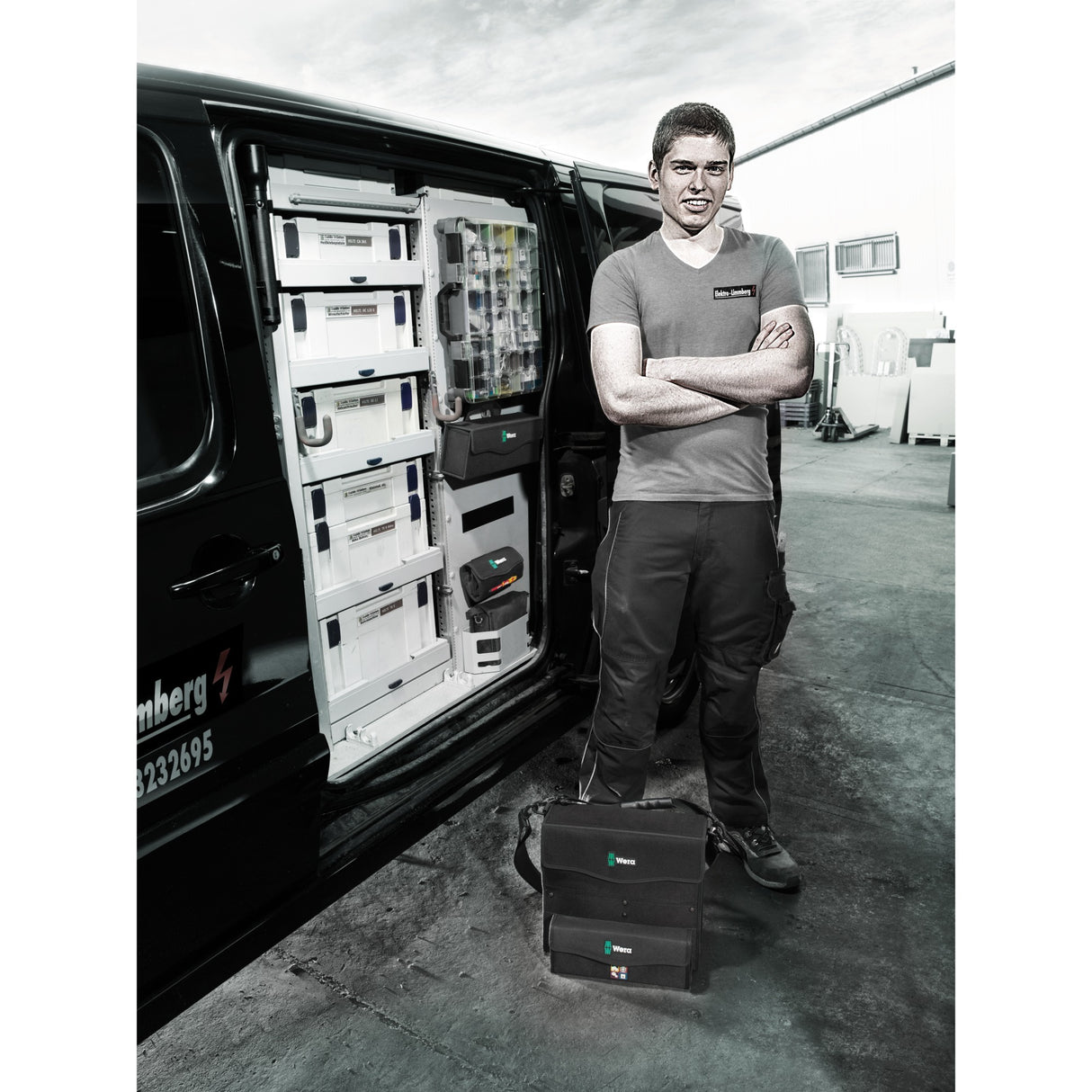 Wera 2go 3 gereedschapsbox (zwart)