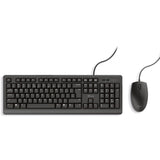 Trust primo keyboard mouse set desktopset (zwart, us lay-out (qwerty), membraan, 100%)