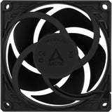 Arctic p8 pwm pst case fan (zwart, 80 x 80 x 25 mm)