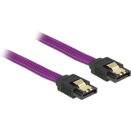 Delock sata 6 gb s 30 cm violet kabel (paars)