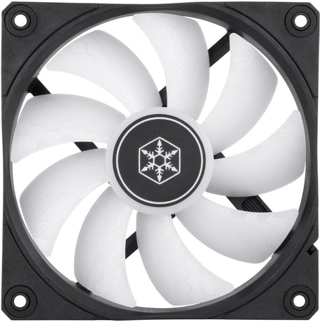Silverstone shark force 120 argb case fan (zwart, 120 x 120 x 25 mm, pwm)