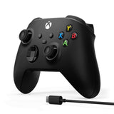 Microsoft xbox wireless controller + usb-c kabel (zwart, incl. usb-c-kabel | pc, xbox one, xbox series x, xbox series s)