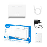 Cudy n300 wi-fi 4g lte cat4 router (wit, app, nano sim-slot)