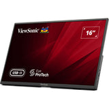 Viewsonic va1650 lichtgewicht draagbare monitor 16 (zwart, 1x hdmi, usb-c)