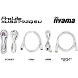 Iiyama prolite xub2792qsu-w6 27 monitor (wit, hdmi, displayport, 4x usb-a, usb-b)