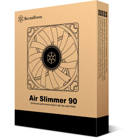 Silverstone air slimmer 90 case fan (zwart, 92 x 92 x 15 mm, pwm)