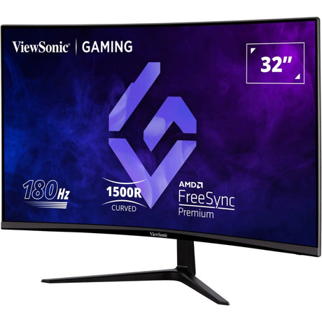 Viewsonic vx3218-pc-mhd 32 curved gaming monitor (zwart, 2x hdmi, 1x displayport, 180 hz)