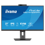 Iiyama prolite xb2797qsnph-b1 27 monitor (zwart, hdmi, displayport, usb-c, lan, audio, webcam)