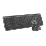 Logitech mk950 signature slim draadloze desktopset (grafiet, us-international lay-out (qwerty), 400 - 4000 dpi)