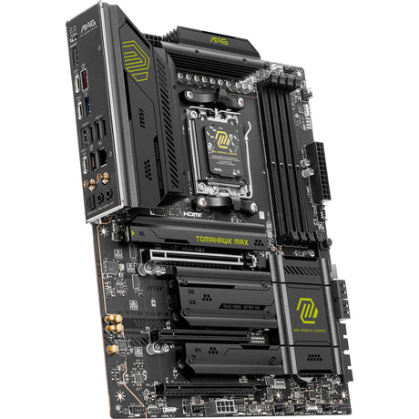 Msi mag b850 tomahawk max wifi socket am5 moederbord (raid, 5gb-lan, wi-fi 7, bt, sound, atx)