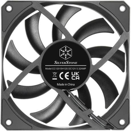 Silverstone air slimmer 120 case fan (zwart, 120 x 15 x 120 mm, pwm)