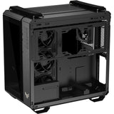 Asus tuf gaming gt502 horizon argb midi tower behuizing (zwart | 3x usb-a | 1x usb-c | tempered glass)