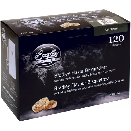 Bradley oak wood briketten rookhout (120 stuks)